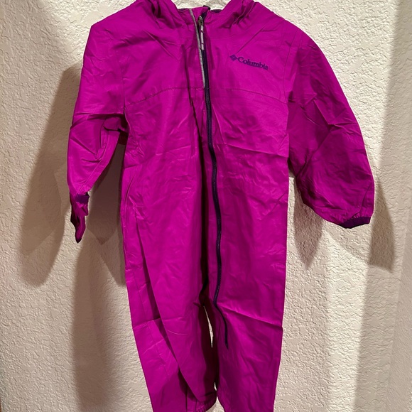 Columbia Kids' Magenta Rain Bodysuit - Picture 1 of 4